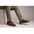 Pantofi barbati casual din piele naturala intoarsa maro GKR103MVEL