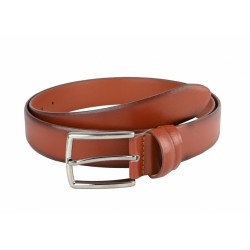 CUREA BARBATI ELEGANTA, CUSUTA, DIN PIELE NATURALA MARO 3.4 CM - 00001394MD