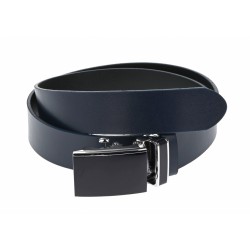 Curea eleganta barbati din piele naturala, Bleumarin - 00001397BLM