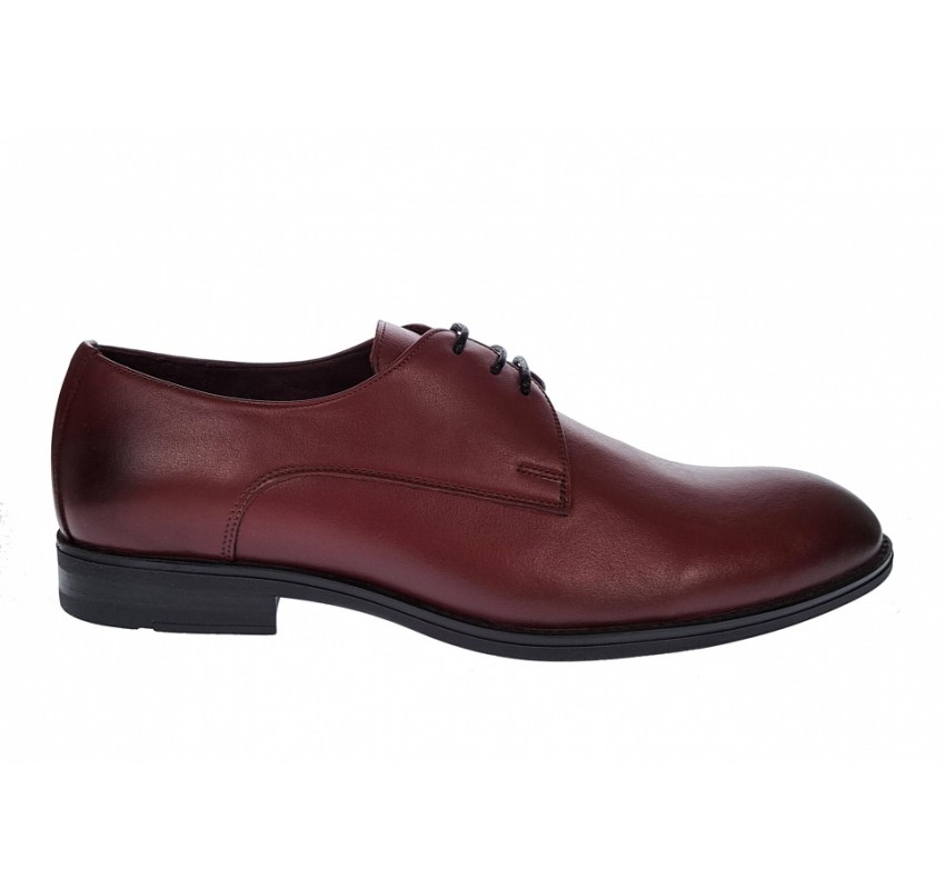 Pantofi barbati, eleganti, office, piele naturala, Bordo, 001VIS