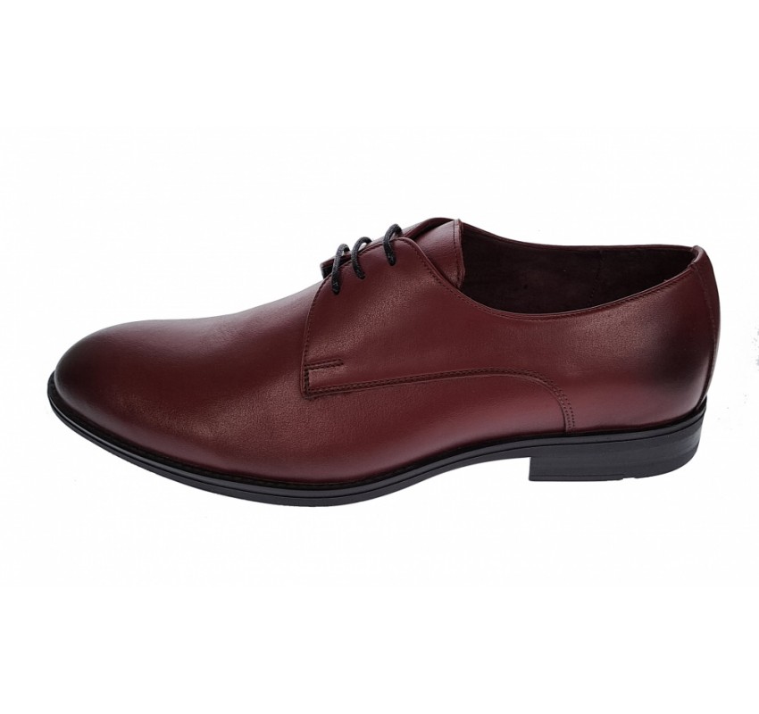 Pantofi barbati, eleganti, office, piele naturala, Bordo, 001VIS