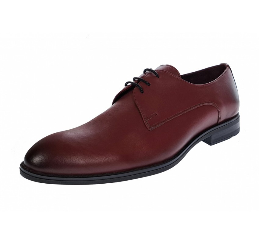 Pantofi barbati, eleganti, office, piele naturala, Bordo, 001VIS