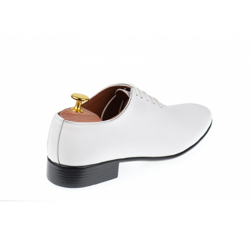 Pantofi barbatesti albi, eleganti, piele naturala, SCORPION - 024ABOX
