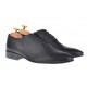 Pantofi barbati eleganti din piele naturala negri, SCORPION, 024CROCOMIC