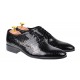 Pantofi eleganti pentru barbati piele naturala, negru, 024CROCON