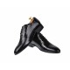 Pantofi barbati, eleganti din piele naturala, negri, SCORPION, 024CROCON