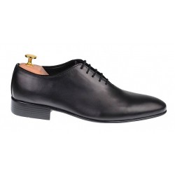 Pantofi barbati office, eleganti din piele naturala, negri, SCORPION, 024NBOX