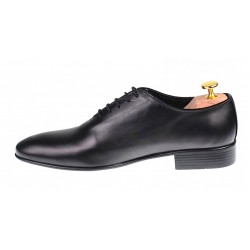 Pantofi barbati office, eleganti din piele naturala, negri, SCORPION, 024NBOX