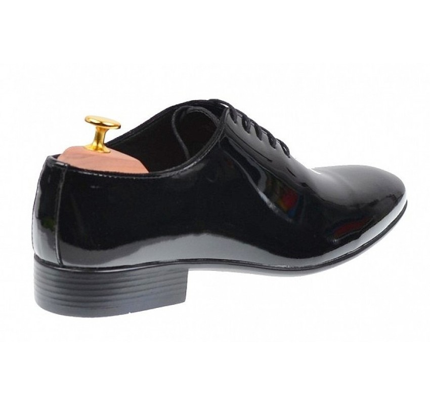 Pantofi barbati eleganti din piele naturala - Model Negru Lac 024NLAC