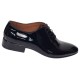 Pantofi barbati eleganti din piele naturala Negru Lac Lion 024NLAC