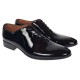 Pantofi barbati eleganti din piele naturala Negru Lac Lion 024NLAC