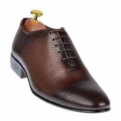 Pantofi barbati office, eleganti din piele naturala maro, ELION MATEO 026M