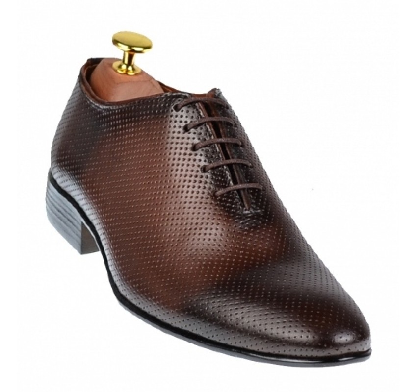 Pantofi barbati office, eleganti din piele naturala maro, ELION MATEO 026M