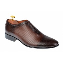 Pantofi barbati office, eleganti din piele naturala maro, ELION MATEO 026M
