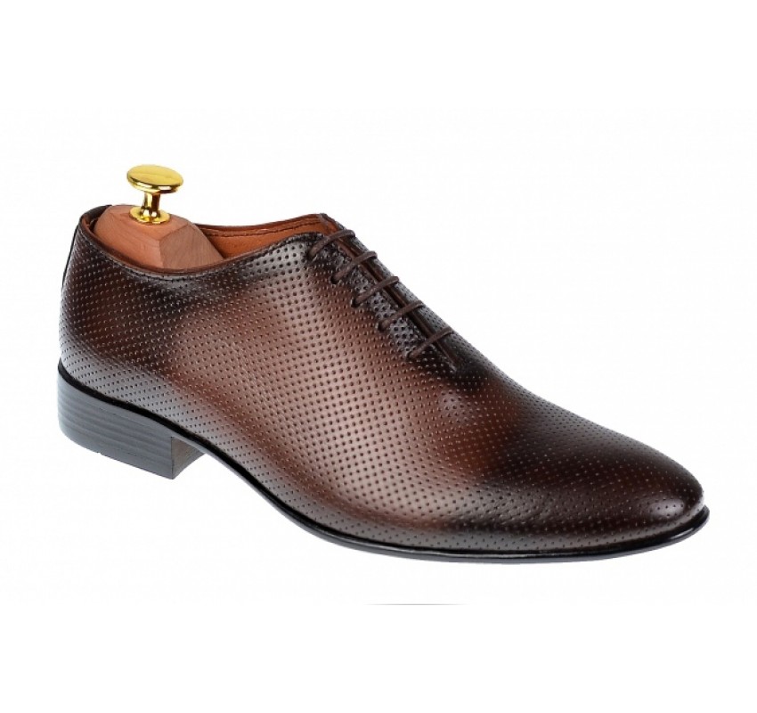 Pantofi barbati office, eleganti din piele naturala maro, ELION MATEO 026M