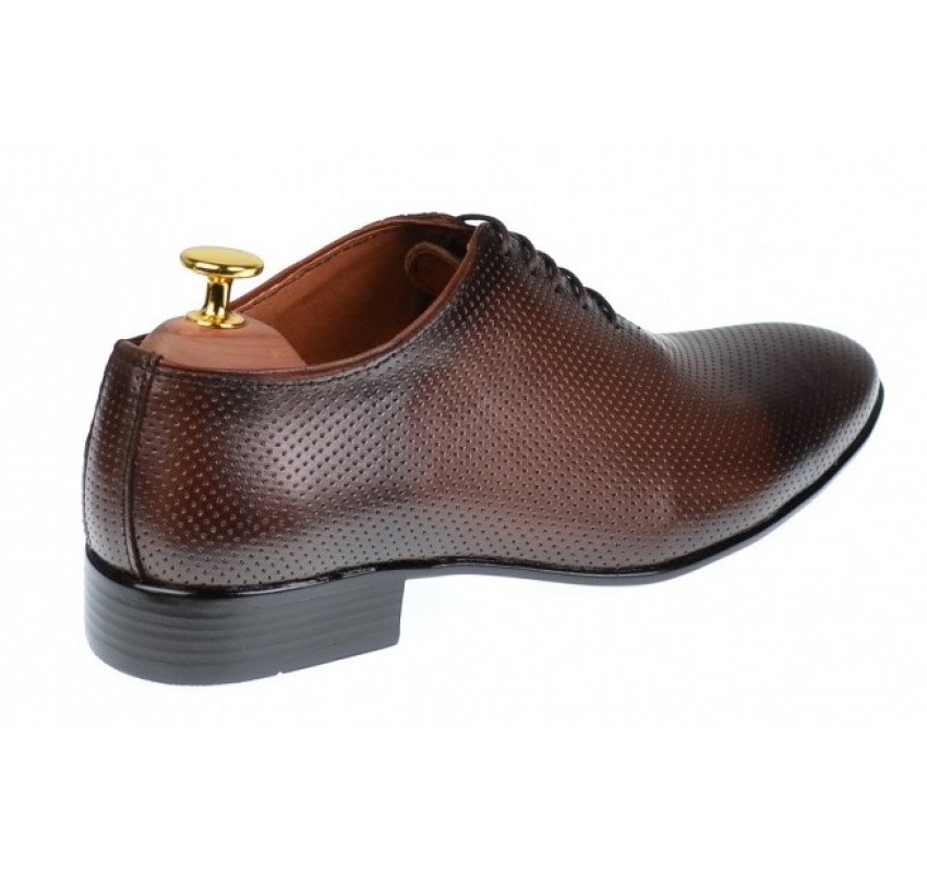 Pantofi barbati office, eleganti din piele naturala maro, ELION MATEO 026M