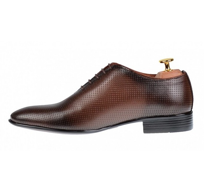 Pantofi barbati office, eleganti din piele naturala maro, ELION MATEO 026M