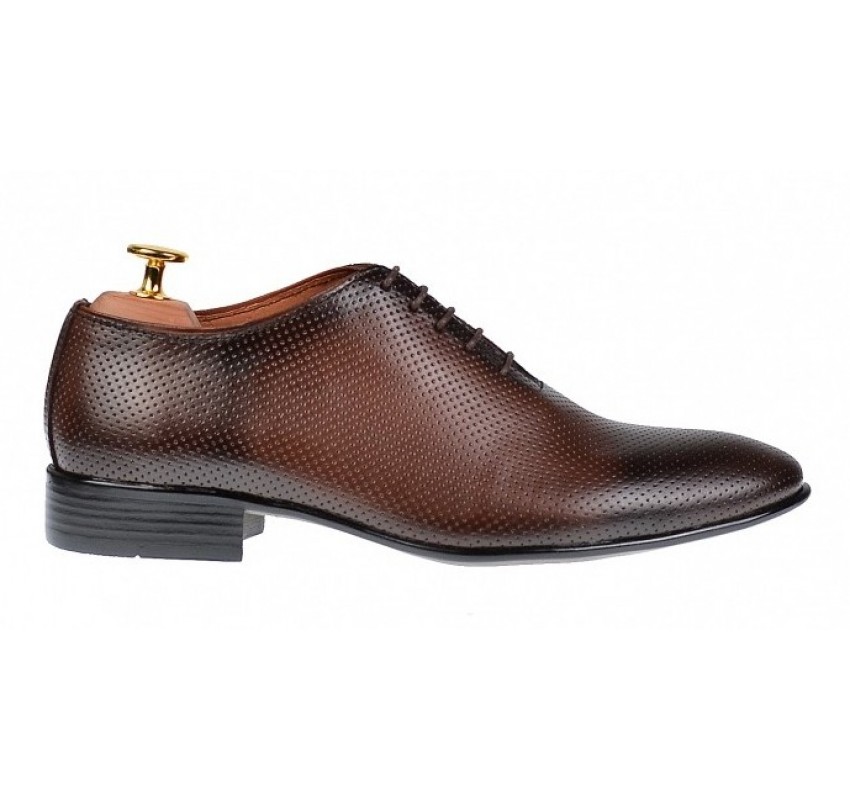 Pantofi barbati office, eleganti din piele naturala maro, ELION MATEO 026M