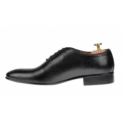 Pantofi barbati office eleganti din piele naturala - Model Negru 026NPERF
