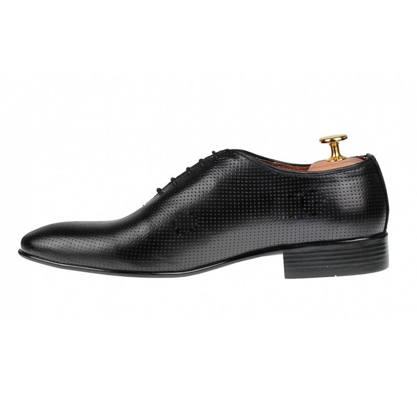 Pantofi barbati office eleganti din piele naturala - Model Negru 026NPERF