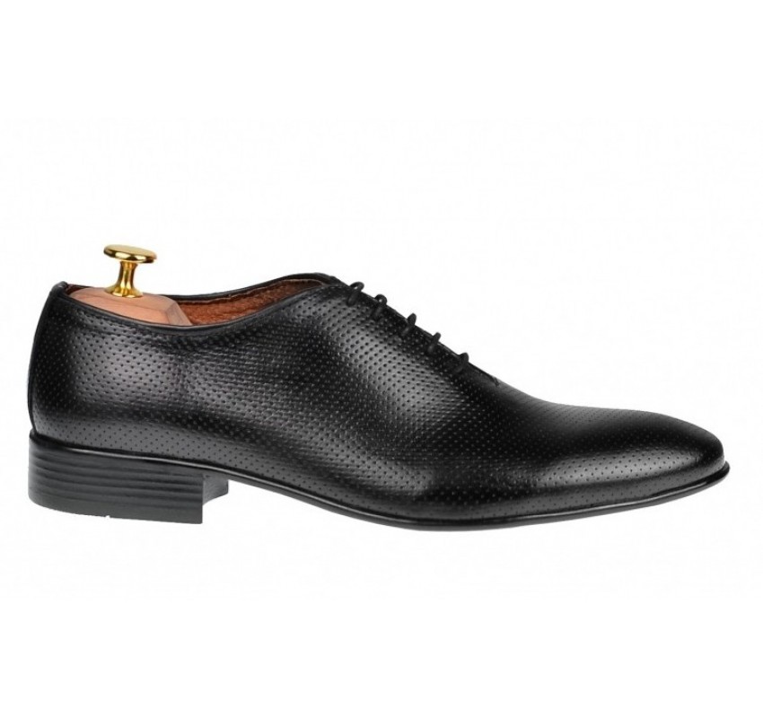 Pantofi barbati office eleganti din piele naturala - Model Negru 026NPERF