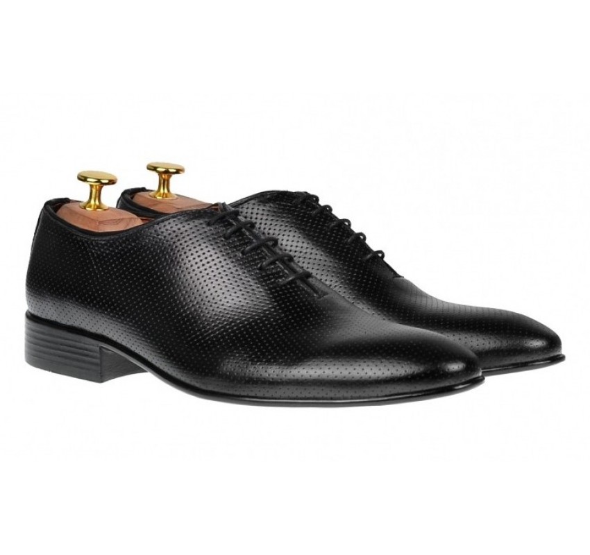 Pantofi barbati office eleganti din piele naturala - Model Negru 026NPERF