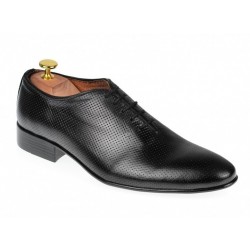 Pantofi barbati office eleganti din piele naturala - Model Negru 026NPERF