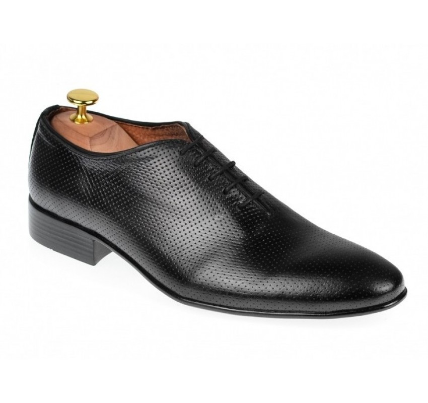 Pantofi barbati office eleganti din piele naturala - Model Negru 026NPERF