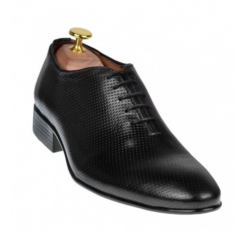 Pantofi barbati office eleganti din piele naturala - Model Negru 026NPERF