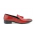 Pantofi barbati, piele naturala, rosu - 036RED