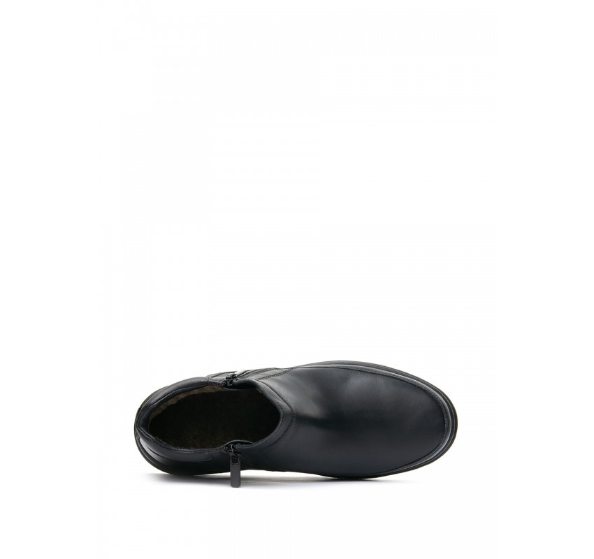 Ghete piele cu blana barbati TELLUS 05-01