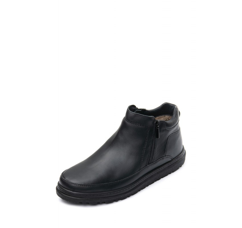 Ghete piele cu blana barbati TELLUS 05-01