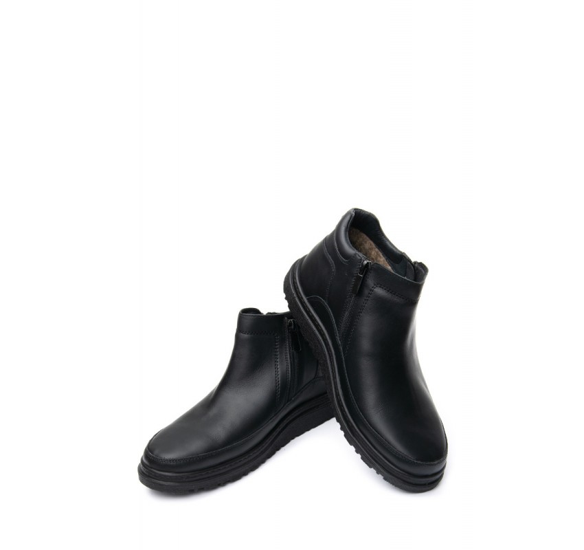 Ghete piele cu blana barbati TELLUS 05-01