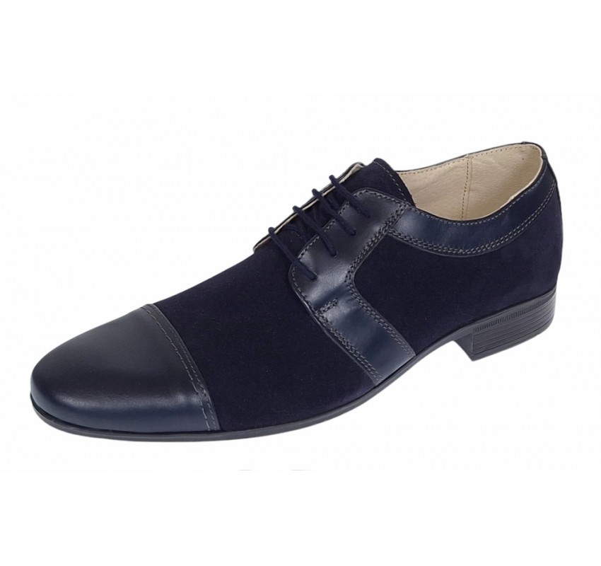 Pantofi barbati eleganti din piele naturala Bleumarin 1006BLM Pantofi barbati eleganti din piele naturala Bleumarin 1006BLM