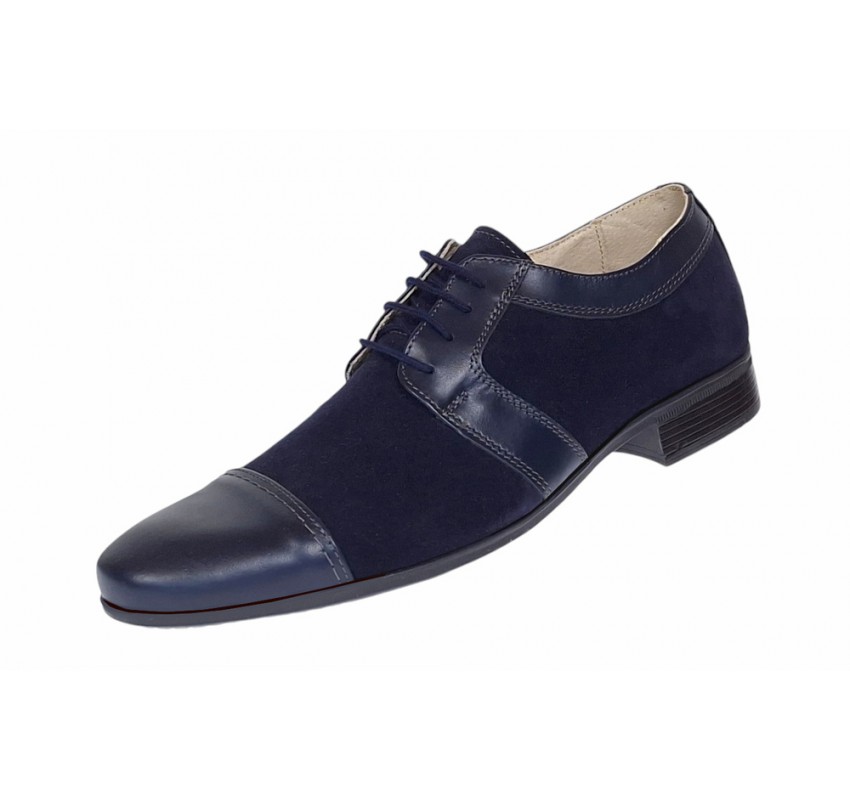 Pantofi barbati eleganti din piele naturala Bleumarin 1006BLM Pantofi barbati eleganti din piele naturala Bleumarin 1006BLM