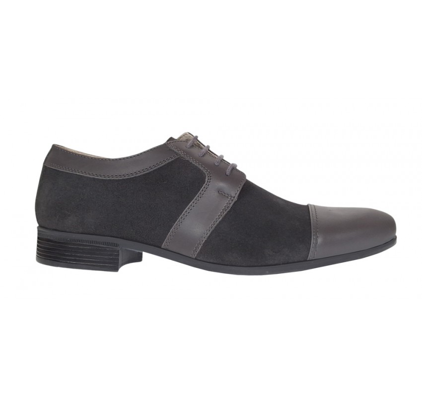 Pantofi barbati eleganti din piele naturala, culoare gri inchis - 1006GRI Pantofi barbati eleganti din piele naturala, culoare gri inchis - 1006GRI