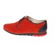 Oferta marimea 41 Pantofi barbati casual din piele naturala intoarsa cu perforatii Rosu 1010RVEL