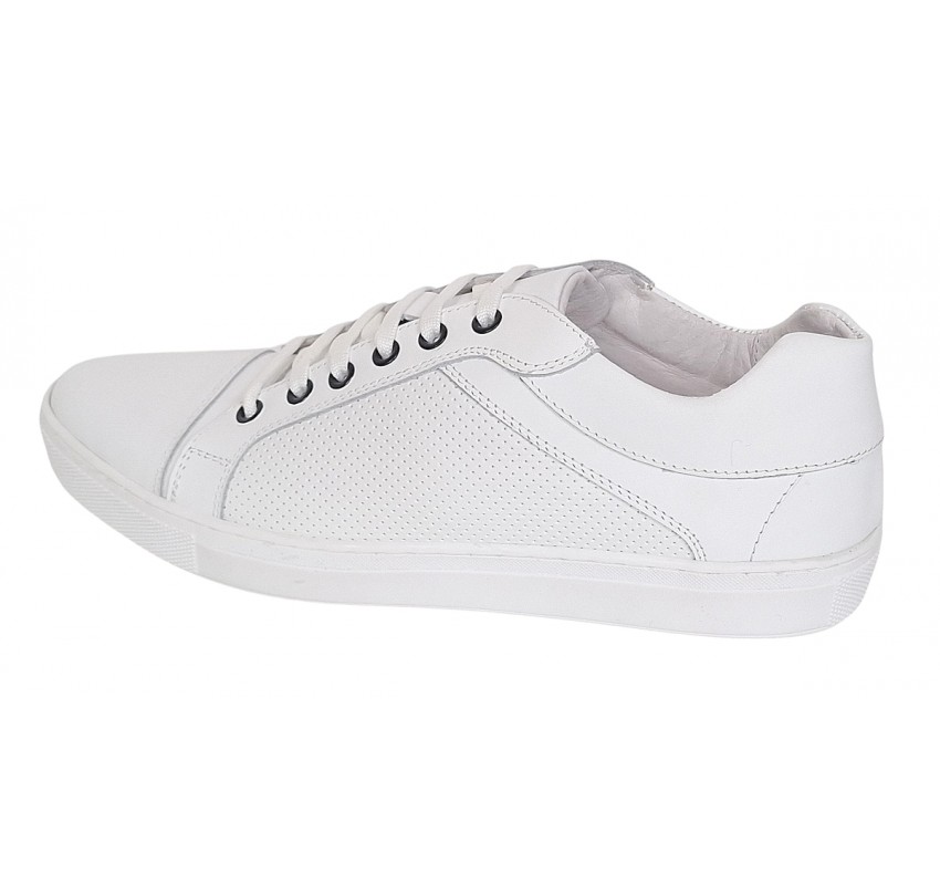 Sneakers barbati casual din piele naturala - Model Alb 1021 Sneakers barbati casual din piele naturala - Model Alb 1021