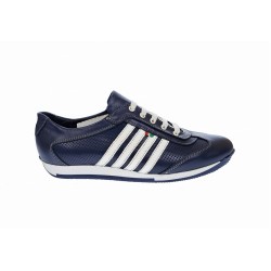 Pantofi barbati sport din piele naturala - Model bleumarin 1053BLA