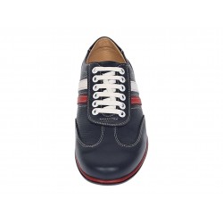 Marimea 40 Pantofi barbati sport - casual din piele naturala 1055BLR