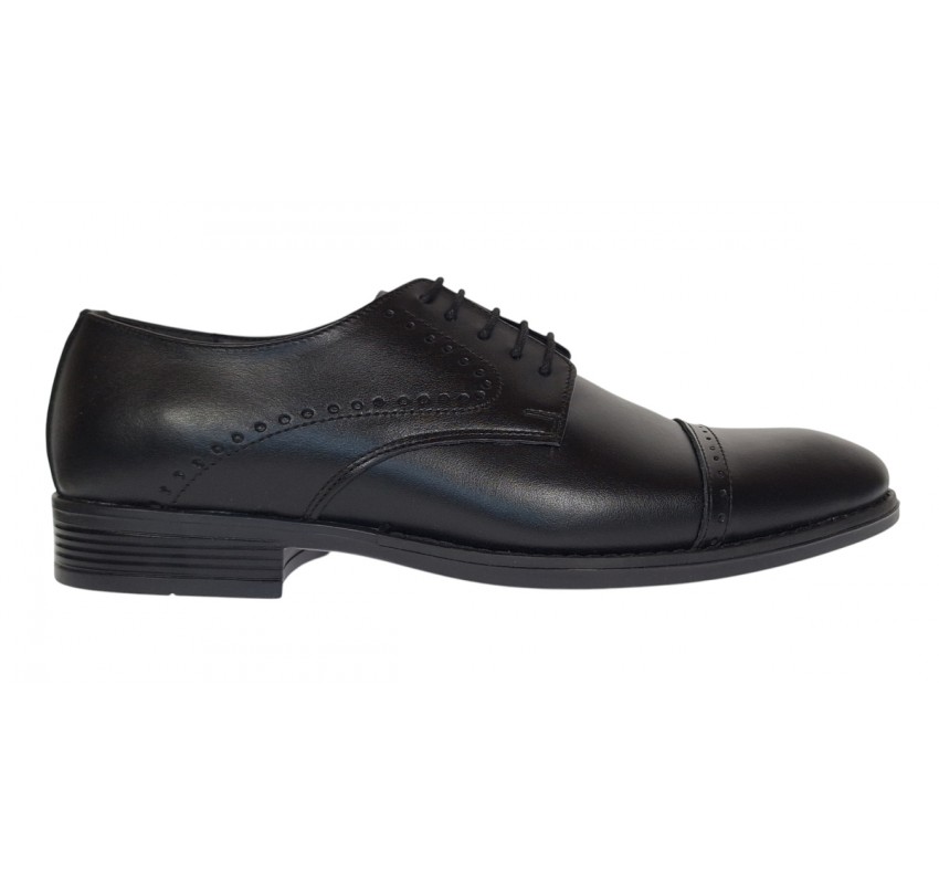 Pantofi barbati eleganti din piele naturala Negru 127N Marimea 41