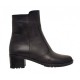 Ghete dama negre din piele naturala imblanite 156N