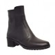 Ghete dama negre din piele naturala imblanite 156N