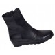 Ghete dama din piele naturala imblanite - Model Orto Negru 156 Ghete dama din piele naturala imblanite - Model Orto Negru 156