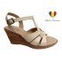 Sandale dama din piele naturala cu platforma - 15ELYB