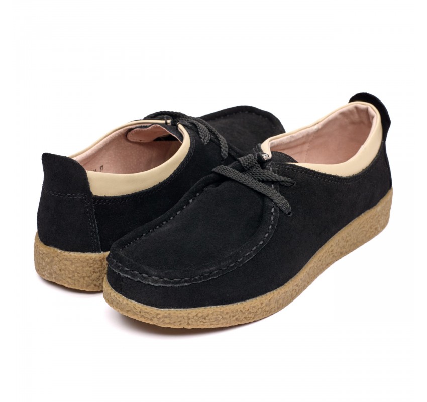 Pantofi piele intoarsa dama 186004