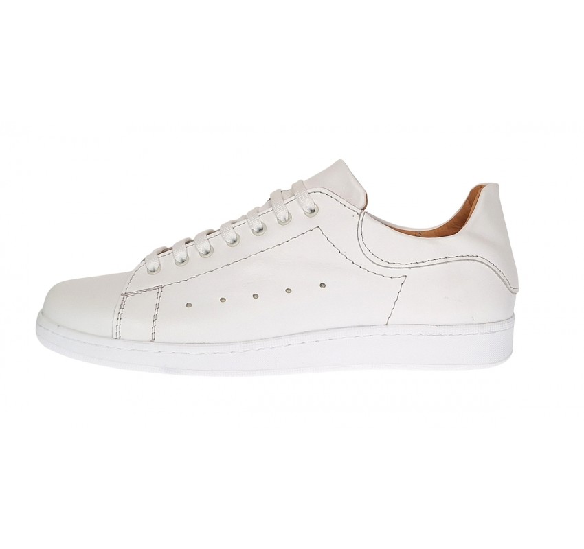 Pantofi barbati casual din piele naturala Alb GKR2023A