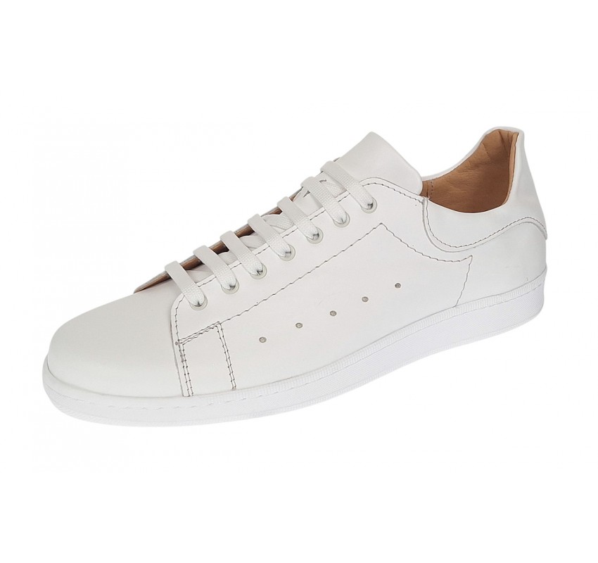 Pantofi barbati casual din piele naturala Alb GKR2023A
