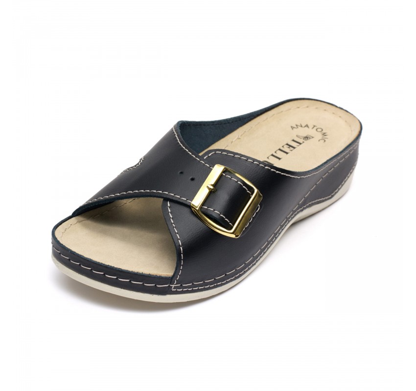 Papuci piele Tellus 25-01