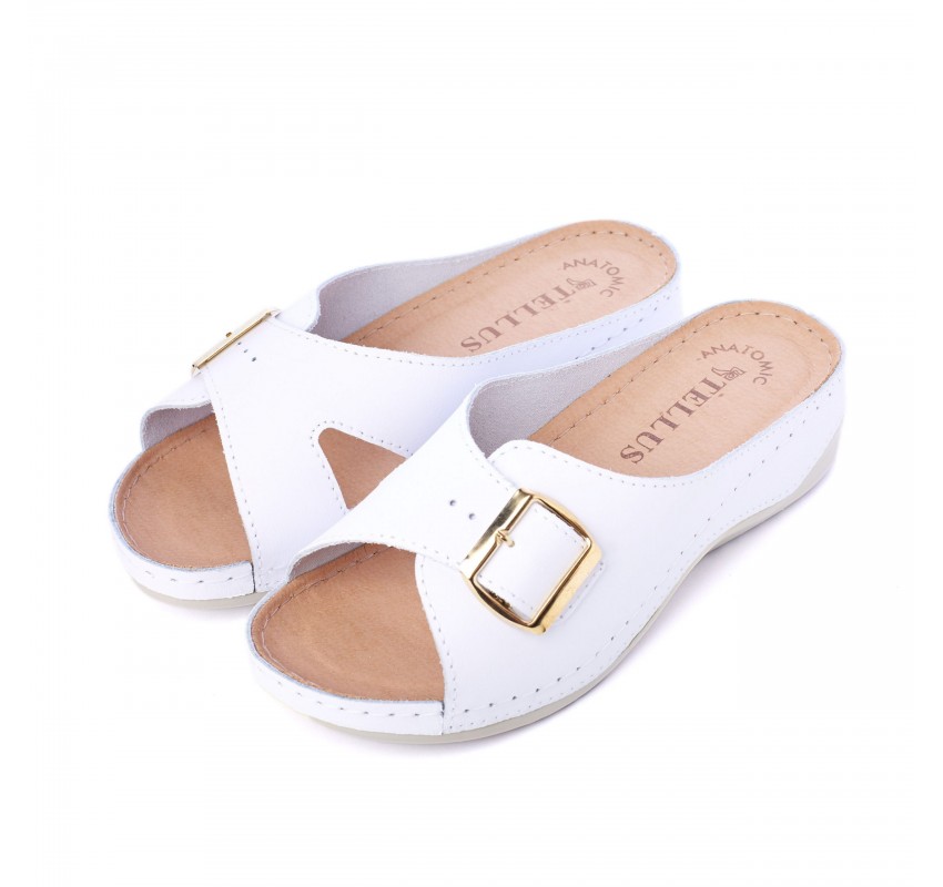 Papuci piele Tellus 25-01